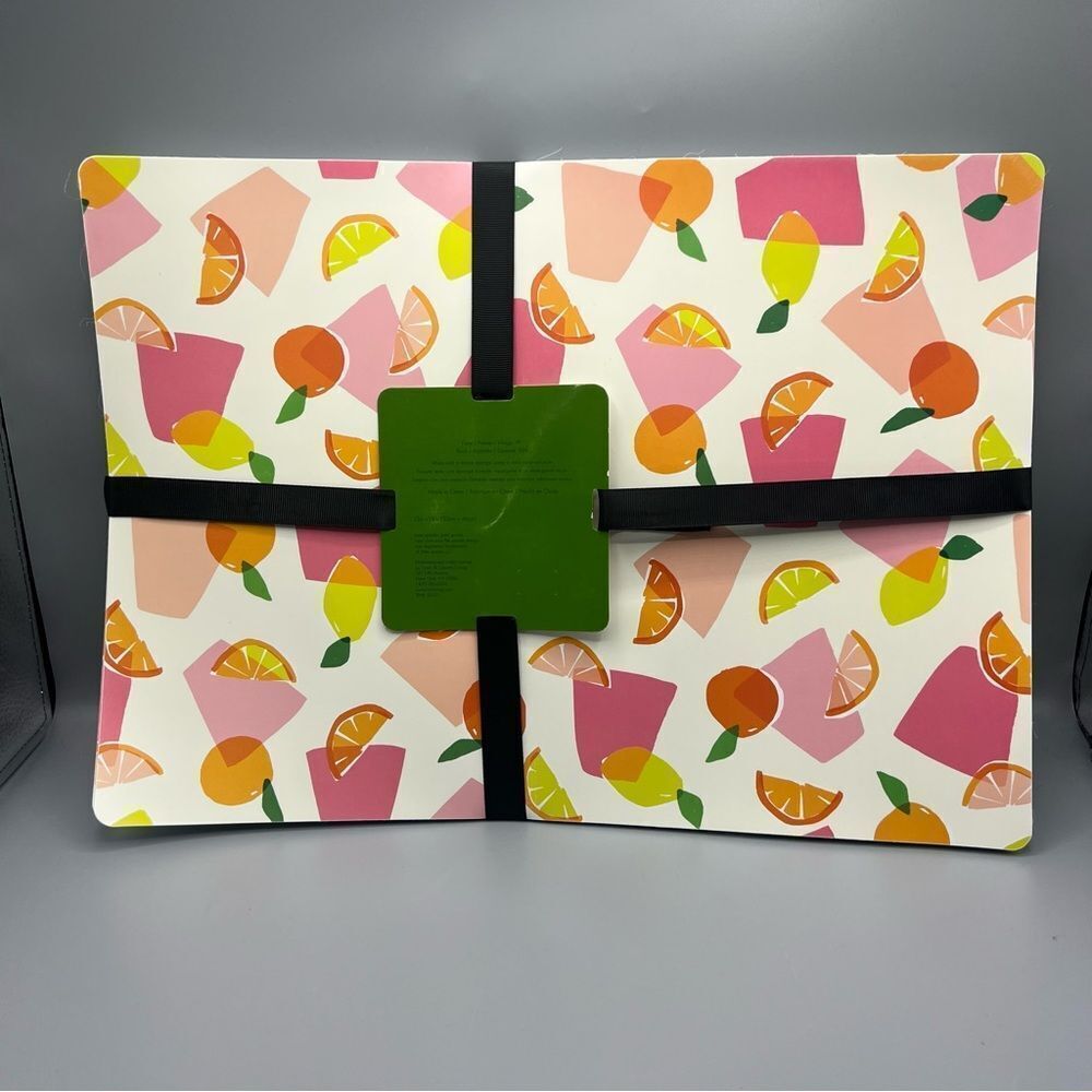 Kate Spade New York Set of 6 Summer Citrus Fruit Easy Care Placemats - Picture 3 of 4